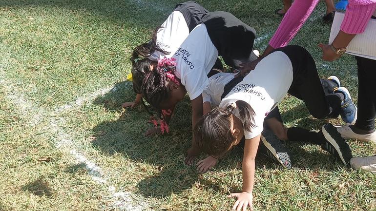Nursery school learners at Oshwal Academy focus on their P.E. lessons as they practice their races for the upcoming Sports Day 2026 (Image: Files)