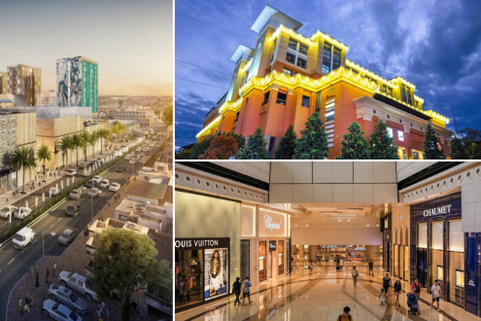 A collage of Acacia Mall, BBS Mall