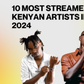 A collage of Lil Maina, Bien and Okello Max among the most streamed Kenyan artists on Spotify in 2024