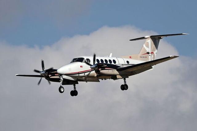 A Beechcraft King Air 200 turboprop