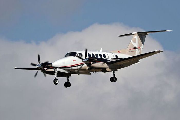 A Beechcraft King Air 200 turboprop
