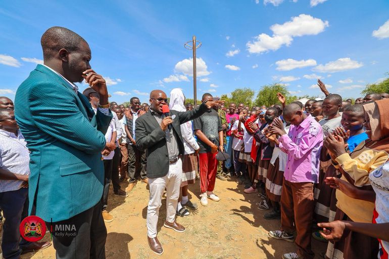 PS Raymond Omollo during a service at Mogotio Seventh Day Adventist (SDA) Church