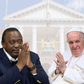 A collage of Former President Uhuru Kenyatta and the late Pope Francis