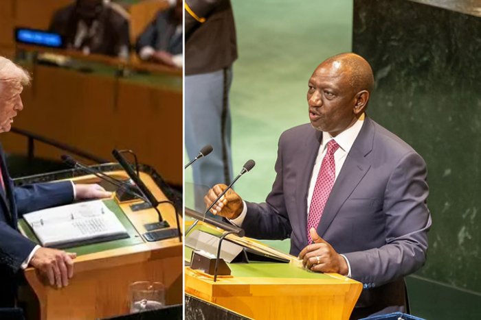U.S. President Donald Trump and President William Ruto at the 80th United Nations General Assembly in New York