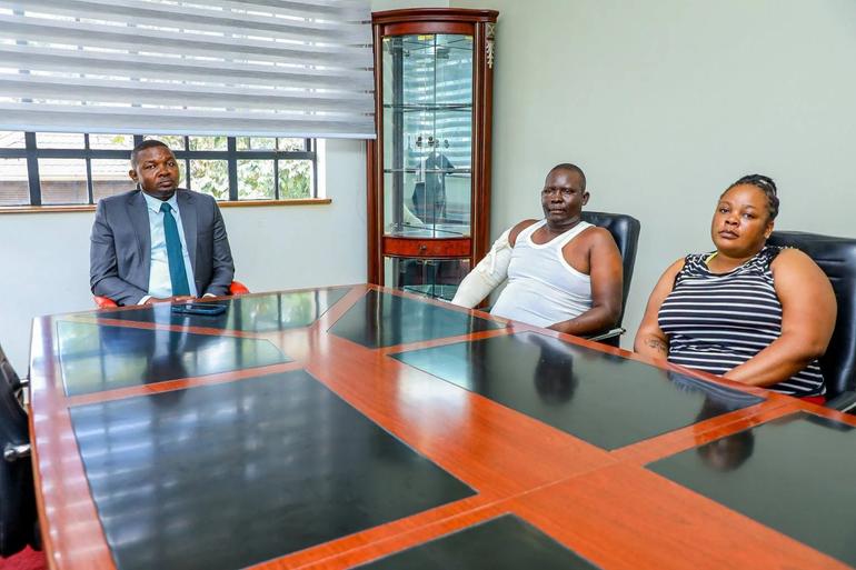 Meru Governor Mutuma M’Ethingiwith Matthew Kaugiria