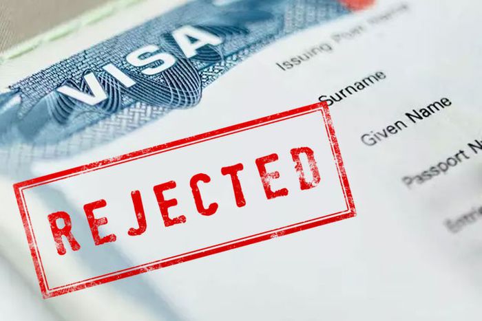 An application marked 'REJECTED'