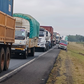 Traffic on a section of the Nakuru - Mau Summit - Nairobi Highway