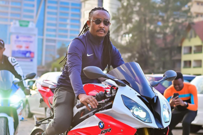 DJ Moh Spice on his superbike