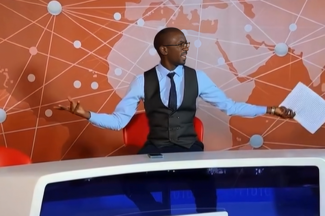 KTN news anchor Dennis Aseto