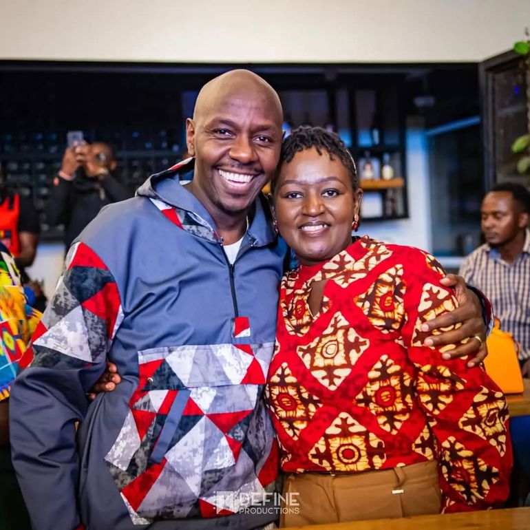 DJ Krowbar with wife Joyce Wanjiru Karumba