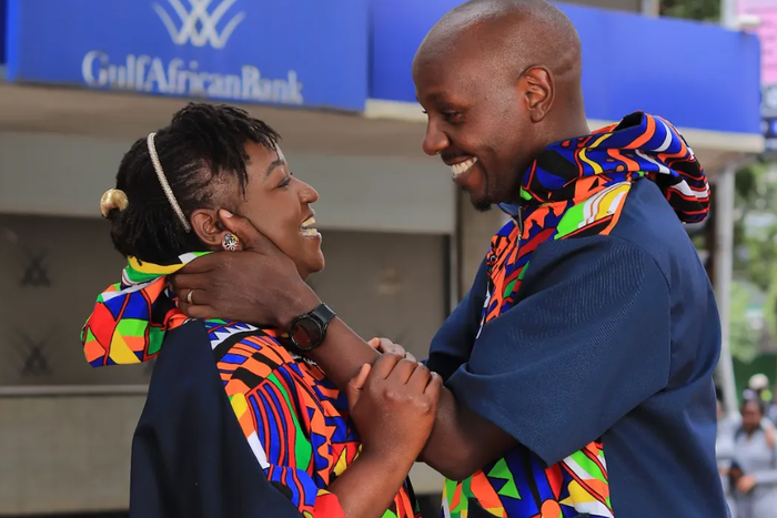 DJ Krowbar with wife Joyce Wanjiru Karumba