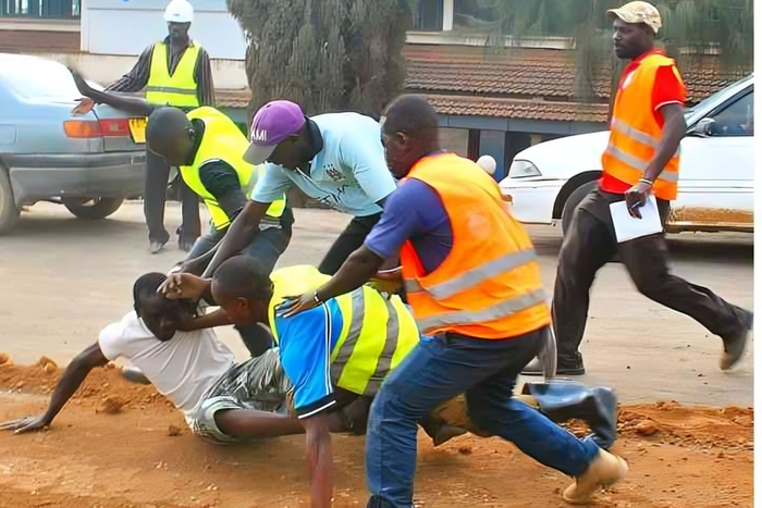 A mob justice incident