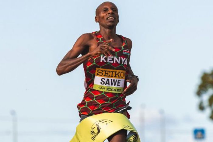 Kenyan marathoner Sebastian Sawe