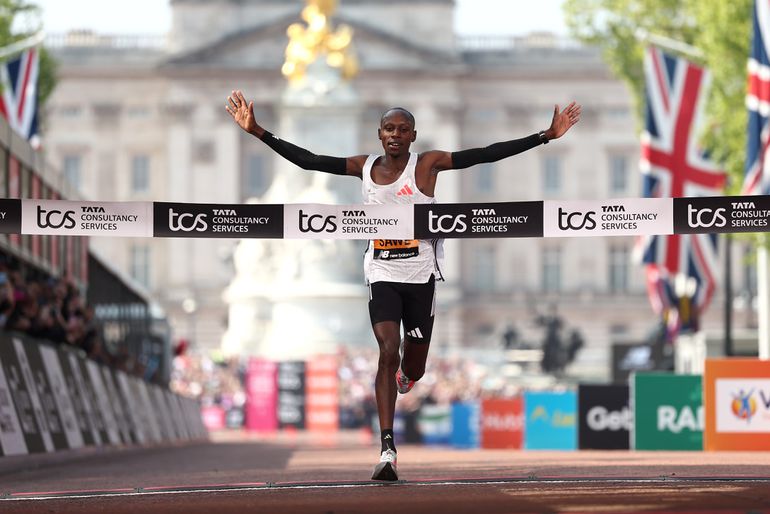 Kenyan marathoner Sebastian Sawe