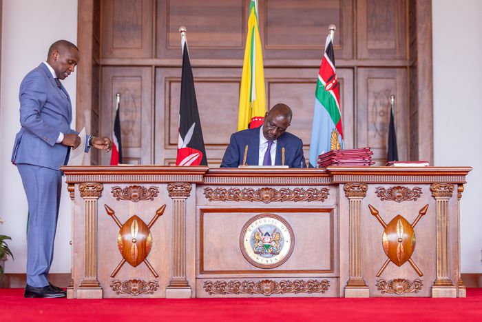President William Ruto assents to Finance Bill 2025 at State House, Nairobi