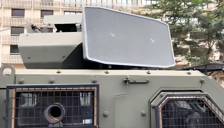 LRAD sound device deployed to prostestors