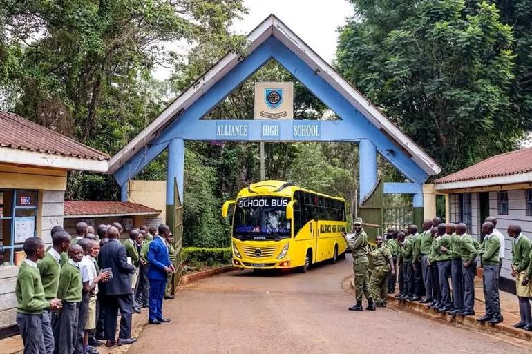 An undated image showing the main entrance to  Alliance High School in Kiambu County (Image: Files)