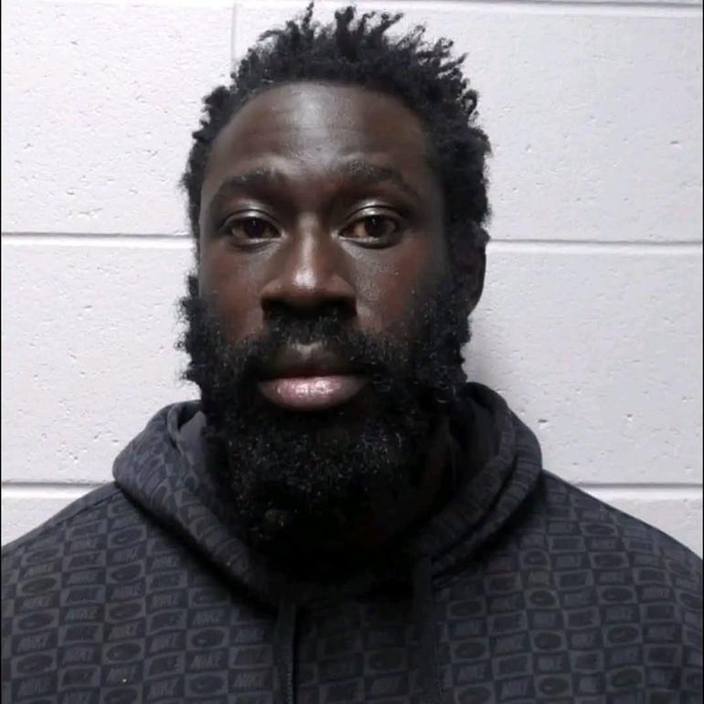 Adongo, 37,  has been arrested multiple times over the last decade, including a conviction for criminal mischief with damage in 2020 (Image: Files)