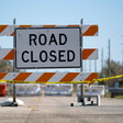 Road closure signage