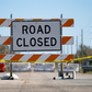 Road closure signage