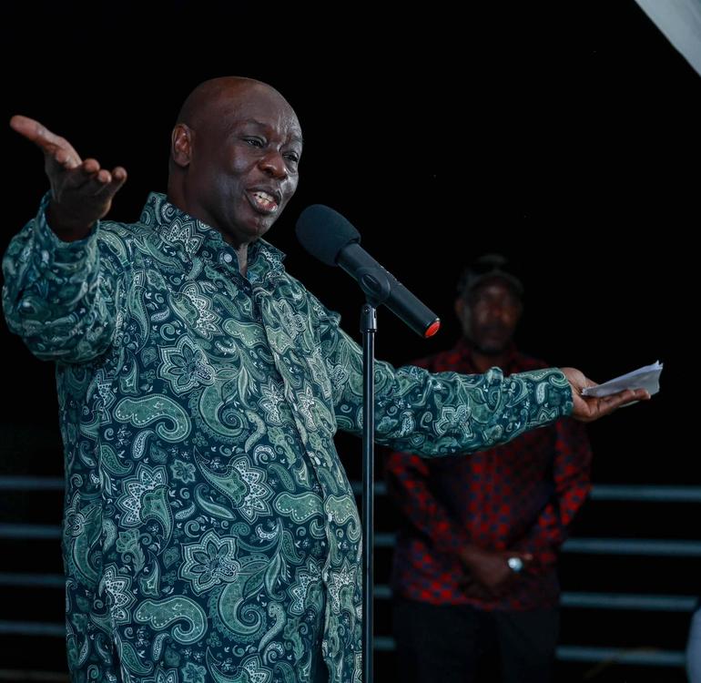 Former Deputy President Rigathi Gachagua speaking at an event in Texas, USA as part of his ongoing tour.