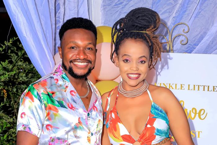 Celebrity designer Bolo Bespoke with his wife Mueni