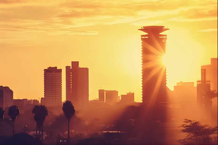 An image of Nairobi's skyline