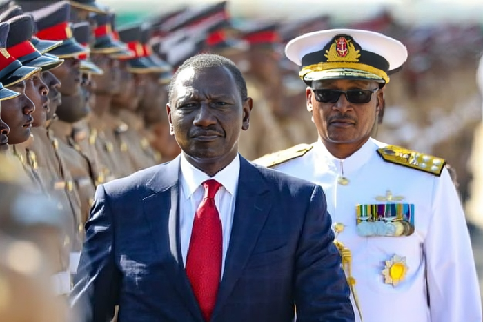 President William Ruto presides over a KDF passout parade