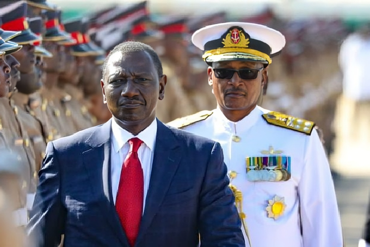 President William Ruto presides over a KDF passout parade