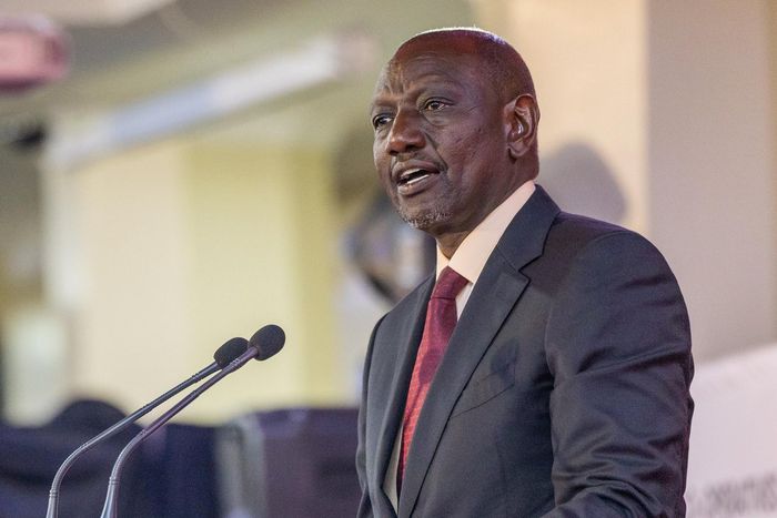 President William Ruto at the Kenyatta International Convention Centre, Nairobi, for the World MSME Day.