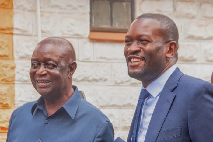 ODM Party Leader Oburu Odinga and Secretary General Edwin Sifuna