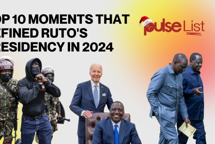 Top 10 moments that defined Ruto's presidency in 2024