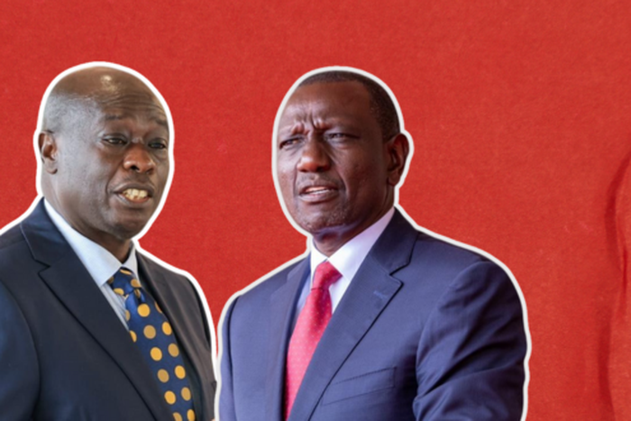 President William Ruto and former Deputy President Rigathi Gachagua