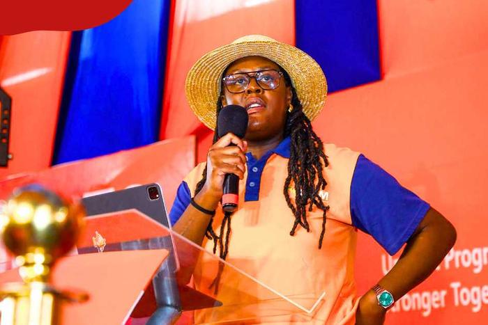 EALA MP Winnie Odinga speaks at the ODM Special Delegates Conference