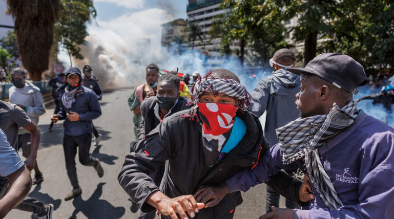 Finance Bill 2024 protestors