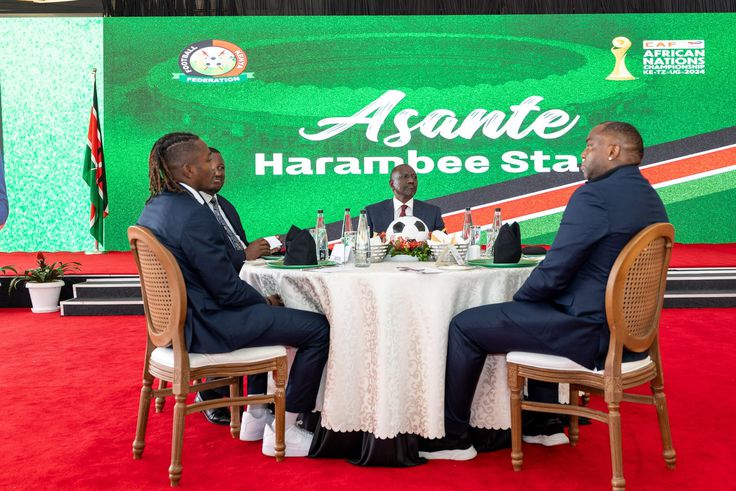 President William Ruto hosts Harambee Stars team at State House