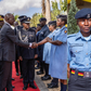 President Ruto inspects the newly unveiled Police uniforms complete with their new-look maternity wear. (Image: PCS)