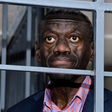 Veteran Ugandan politician, Colonel (Rtd) Dr Kizza Besigye, behind bars at the General Court Martial at Makindye, Kampala on November 20, 2024