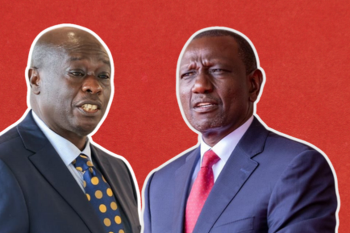 President William Ruto and former Deputy President Rigathi Gachagua