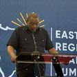 Former President Uhuru Kenyatta speaking at the East Africa Region Global Health Security Summit