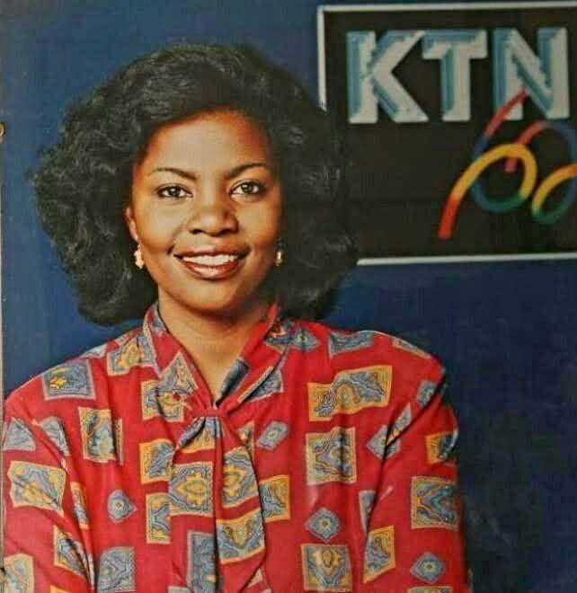 A March 1990 photo of Catherine Kasavuli when she became part of the founding team of KTN as the first privately owned television station in the country (Image: Files)