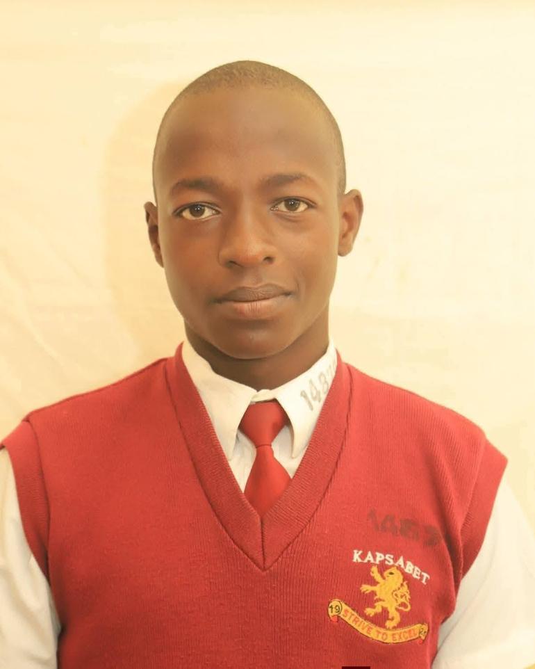 The best KCSE student in Kenya 2025, Master Barrak Ondicho from Kapsabet Boys High School (Image: Files)