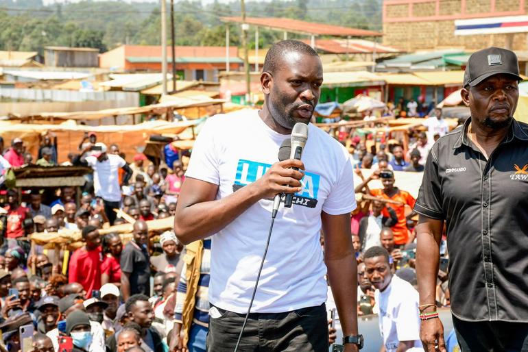 Nairobi Senator Edwin Sifuna and Transnzoia Governor George Natembeya