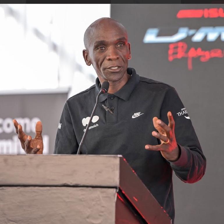 Eliud Kipchoge remains the first and only human to run a marathon distance in under two hours, clocking 1:59:40 at the 2019 INEOS 1:59 Challenge in Vienna (Image: Files)