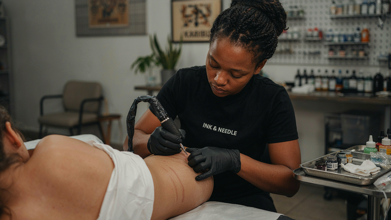 A tattoo artiste.