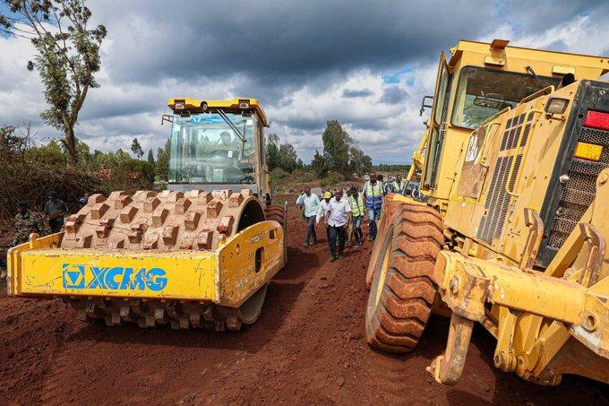 The ongoing tarmacking of the Gitoro- Gitimene- Kirachene- Kiirua road in Meru County.