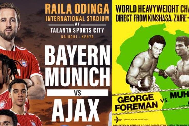 Is Ruto Copying Mobutu? Bayern vs Ajax Raila Odinga Stadium Opener Sparks 'Rumble in the Jungle' Comparisons