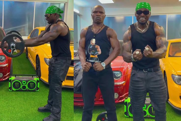 Khaligraph Jones, Mbavu Destroyer Flex Brute Strength in Heavy Weight Lifting Showdown