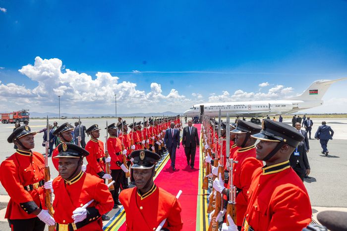President William Ruto arrives in Arusha, Tanzania for the 24th Ordinary Summit of the EAC heads of state
