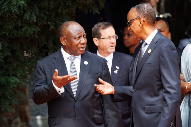 President Cyril Ramaphosa and Rwandan President Paul Kagame
